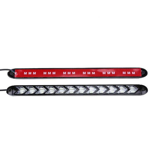 Set 12LED Car Truck DRL LED Light Bar Brake Flowing Turn Signal Stop Tail Strip