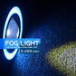 64/76/89mm Angel Eyes Halo Car Fog Lights Lamp Projector DRL COB LED Bulbs UK 2X