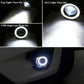 64/76/89mm Angel Eyes Halo Car Fog Lights Lamp Projector DRL COB LED Bulbs UK 2X