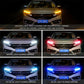 Pair Ultra Thin DRL Car Tube LED Strip Daytime Running Light Headlight UK e1