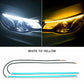 Pair Ultra Thin DRL Car Tube LED Strip Daytime Running Light Headlight UK e1
