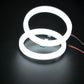 2PCS White Halo Fog Light Rings Angel Eyes Headlight Kit 70/80/90/100/110/120MM