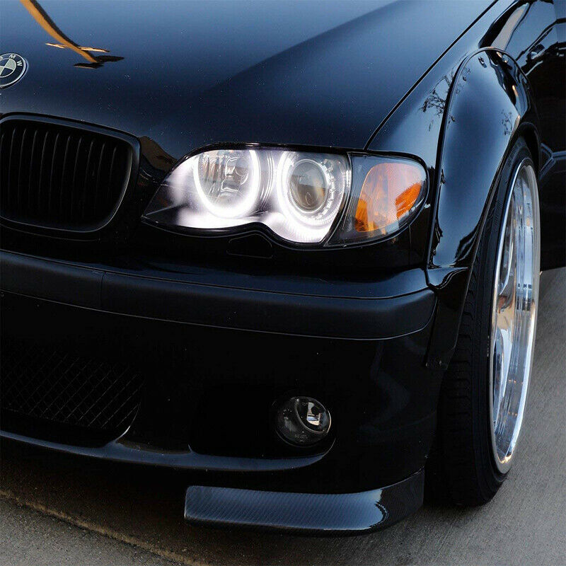 2PCS White Halo Fog Light Rings Angel Eyes Headlight Kit 70/80/90/100/110/120MM