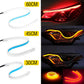 2 x Car LED DRL Daytime Running Light Flexible Tube Strip Red Blue Yellow White