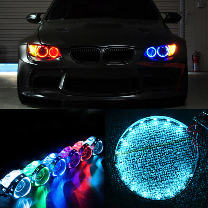 IceBlue Devil Demon Eyes Halo Ring LED For Projector Lens Headlights Retrofit UK