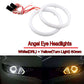 60/70/80MM White+Amber Switchback 102SMD Halo Ring Angel Eyes LED Lights 12V