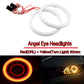 60/70/80MM White+Amber Switchback 102SMD Halo Ring Angel Eyes LED Lights 12V