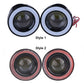 2pcs 2.5'' COB LED Angel Eyes Car DRL Fog Light Lens Projector Halo Fog Lamp