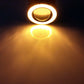 2pcs 2.5'' COB LED Angel Eyes Car DRL Fog Light Lens Projector Halo Fog Lamp