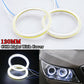 120mm White Universal Car DRL COB Angel Eyes Halo Ring Fog Headlight Lamp Light