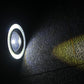 64-89mm Angel Eyes Halo Car Fog Lights Lamp Projector DRL COB LED Bulbs White AE