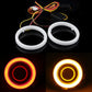 60-120MM Car COB LED Angel Eye Halo Ring Light Driving Turn Transfer Universal