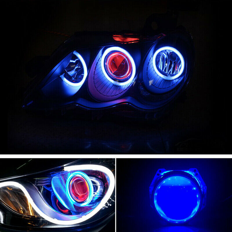 60-120MM Car COB LED Angel Eye Halo Ring Light Driving Turn Transfer Universal