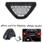 Clear Triangle LED Motorcycle Rear Tail Fog Light ATV Car Brake Warming Lamp F1