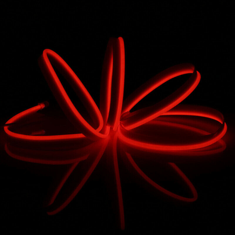 1/3/5m Cigarette Lighter EL Wire Neon LED Lights Xmas Glow String Strip Rope
