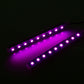 2in1 9LED Interior Atmosphere Lights Foot Strip Lamp Cigarette Lighter Pink