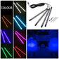 2IN1/4IN1 LED Light Strips Car Interior Atmosphere Footwell USB Lighter Decor UK