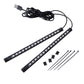 2IN1 16LED Car Interior Atmosphere Footwell Strip Light USB Port Lamp GREEN UK