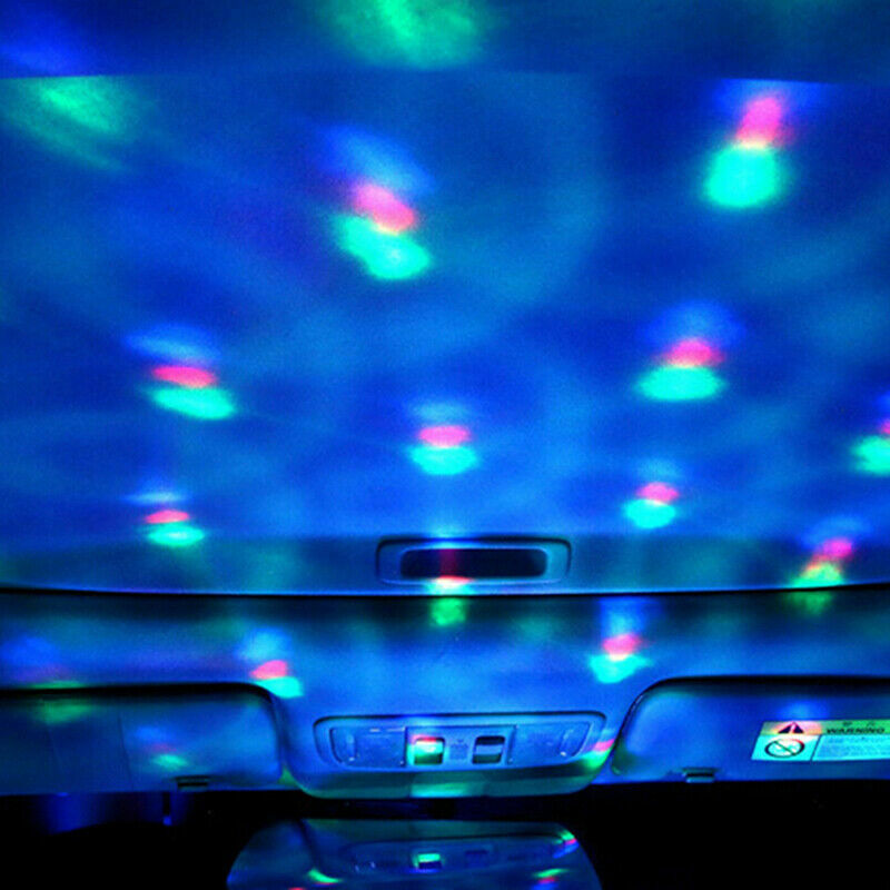 Mini Colorful LED USB Decor Car Interior Light Atmosphere Neon Music Lamp RGB
