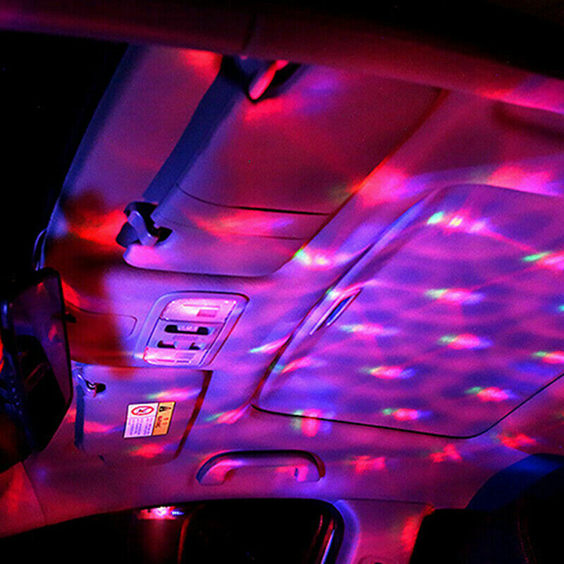 Mini Colorful LED USB Decor Car Interior Light Atmosphere Neon Music Lamp RGB