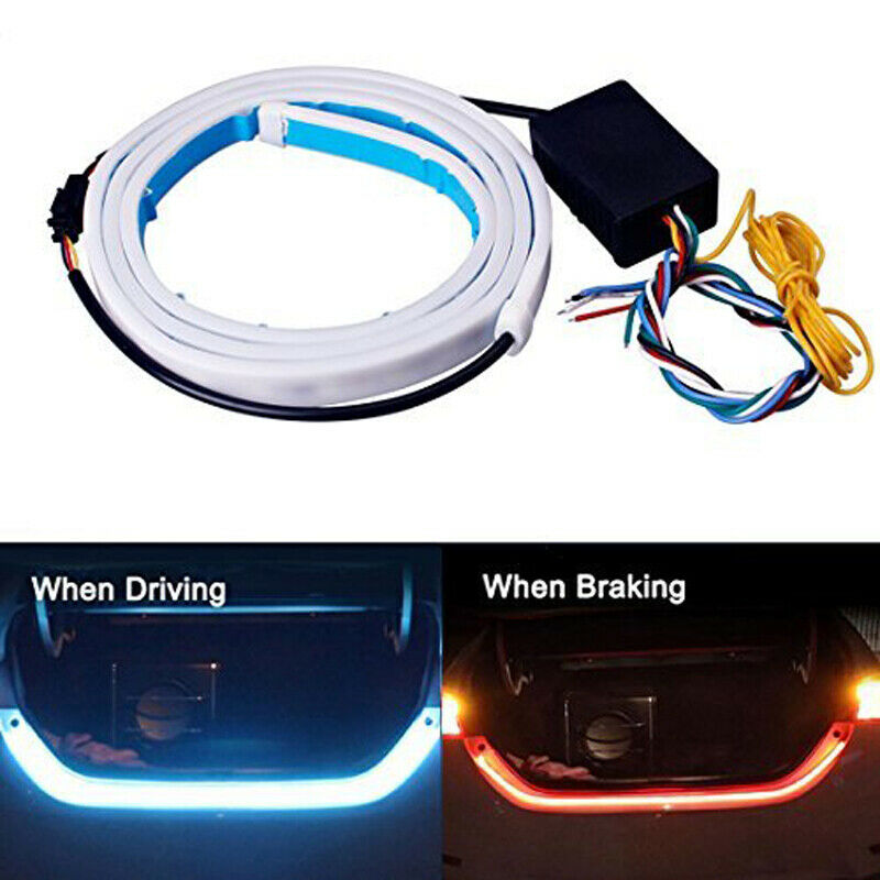120cm Car Trunk LED Strip Lights Rear Tailgate Turn Signal Reverse Brake Light