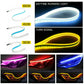 2x Sequential LED Strip Turn Signal DRL Daytime Running Lights Universal