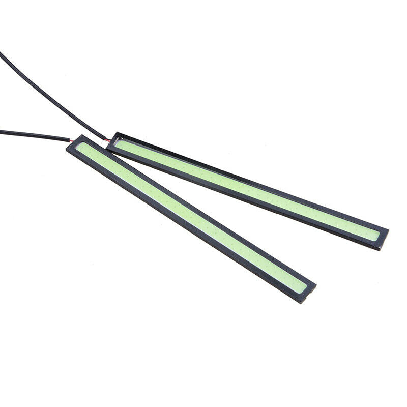 10PCS Ice Blue Car LED Strip DRL Running Daytime Light COB Driving Lights 17CM