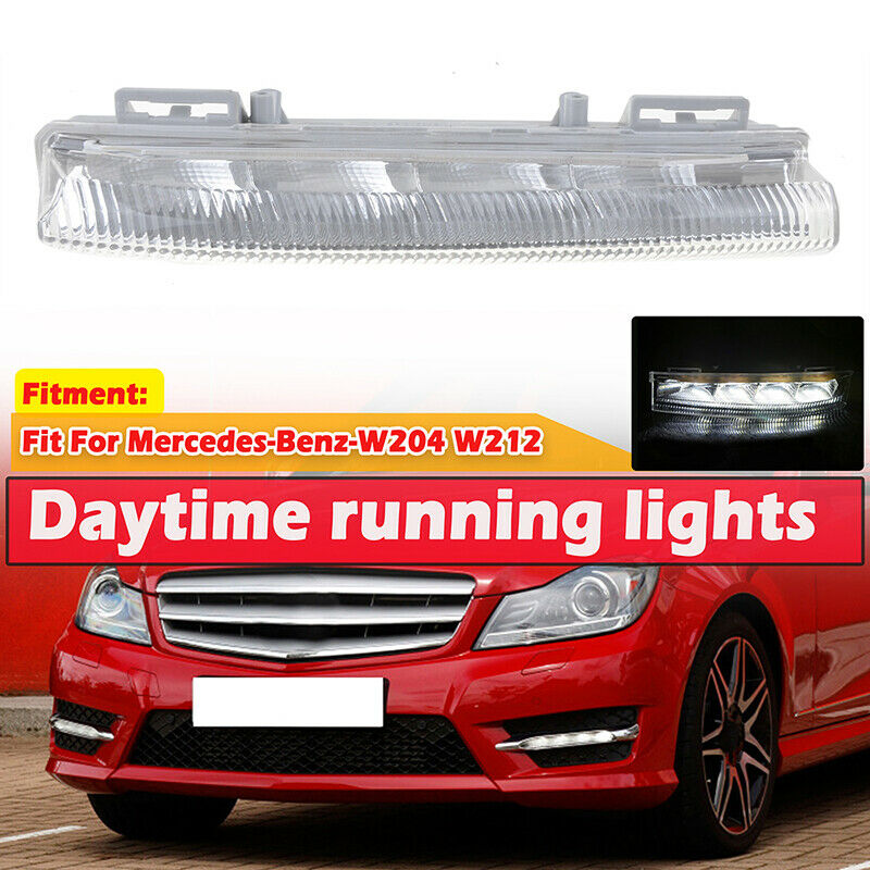 For Mercedes Benz W204 W212 S212 R172 LED DRL Daytime Running Fog Light Right