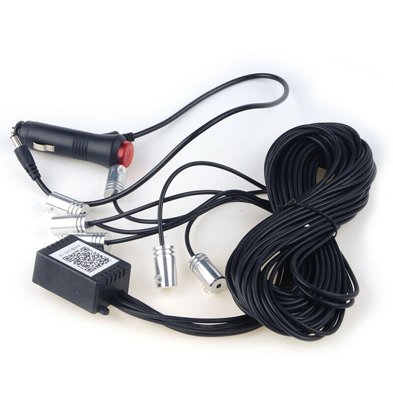 8M RGB Car Fiber Optic Atmosphere Strip LED Footwell Light APP Universal Decor