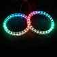 2X Bluetooth RGB Halo Fog Light Rings Angel eyes Headlight Bulbs Remo For Ford