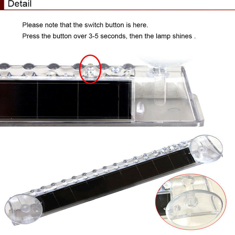 Car 12V 16LEDs Strobe Flash Light Police Warning Flashing Dash Lamp UK