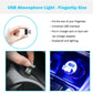 5pcs Mini USB LED Wireless Lamp Car Atmosphere Light Colorful Accessories