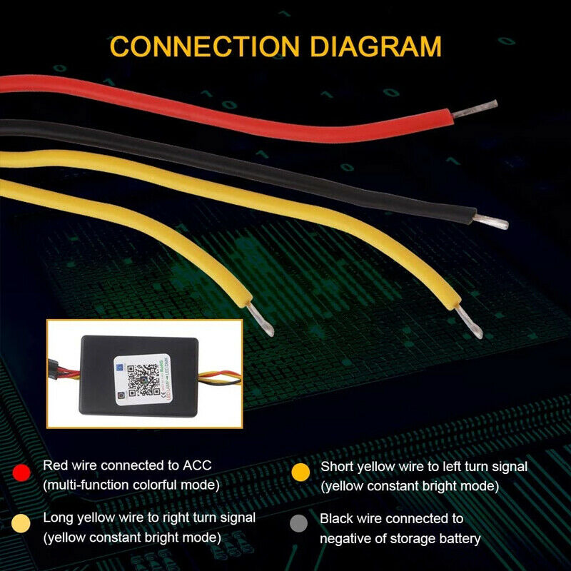 80mm RGB Car LED Angel Eyes Light Headlight Fog Halo Rings APP Bluetooth Lamp ae