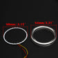 80mm RGB Car LED Angel Eyes Light Headlight Fog Halo Rings APP Bluetooth Lamp ae
