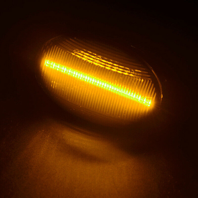 For Mini Cooper R55 R56 R57 R58 R59 LED Side Marker Light Flowing Turn Signal 2X
