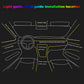 8M RGB LED Car Fiber Optic Neon EL Wire Strip Light Waterproof Atmosphere APP UK