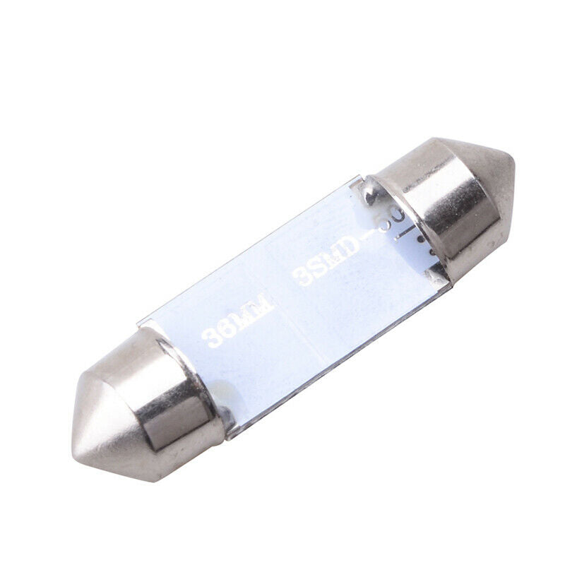 10/20/50x 36MM 3-SMD 5050 Lights Bulbs Car Festoon LED Error Free Interior UK