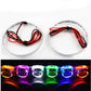 15LED Car Devil Eyes Demon Eye Light 3" Headlight Projector Halo Ring 7 Colours