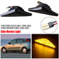 2x Dynamic Flow Marker Side Turn Signal LED Lights Indicators For Ford Focus MK1