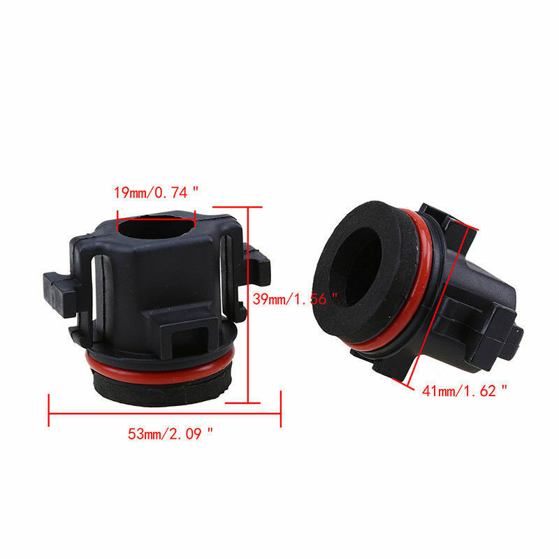 2x HID H7 Headlight Bulb Holder Adapter Retainers for BMW 5 Series E39 97-03 Set