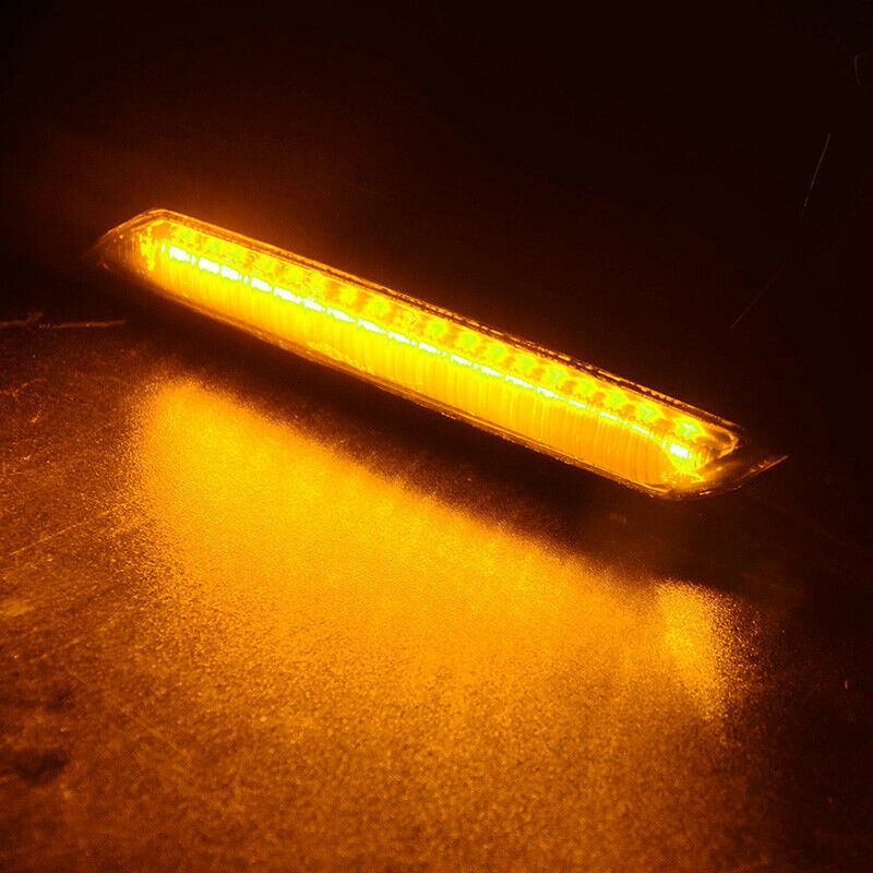 For BMW 1/3/5-Series F10 Style Smoke Amber LED Turn Signal Side Marker Lights