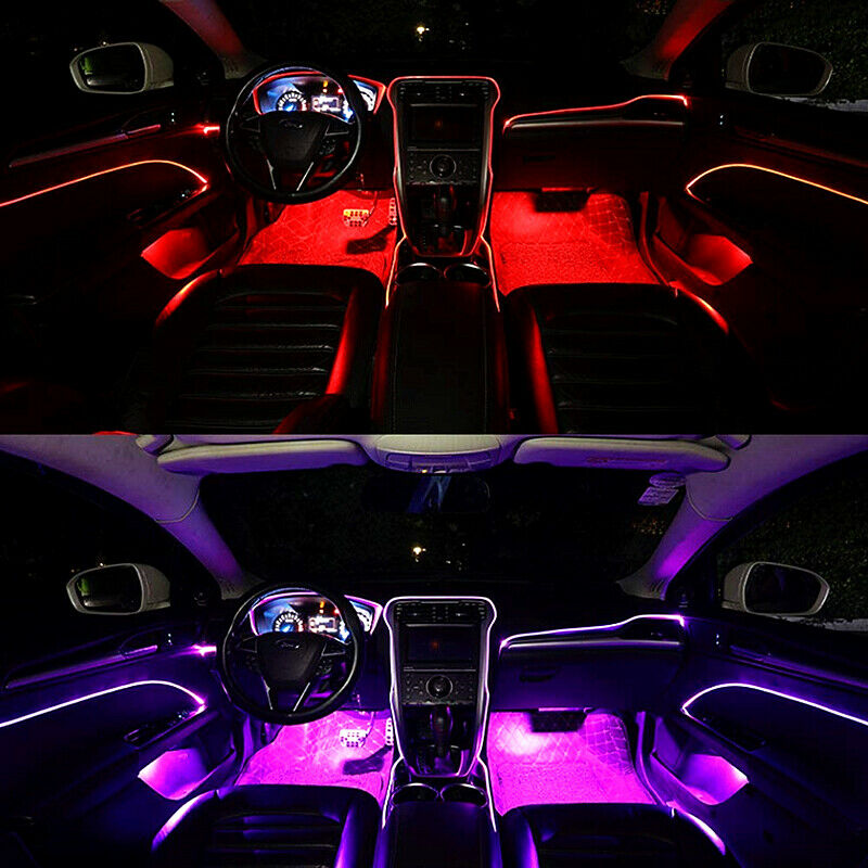 9in1 5m RGB LED Car Interior Fiber Optic Neon Strip Atmosphere Light A –  Euro e-Store