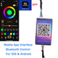 9in1 5m RGB LED Car Interior Fiber Optic Neon Strip Atmosphere Light APP Control