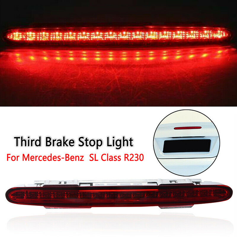 For RED LEN REAR LED THIRD STOP BRAKE LIGHT LAMP Mercedes Benz SL R230 2002-2012