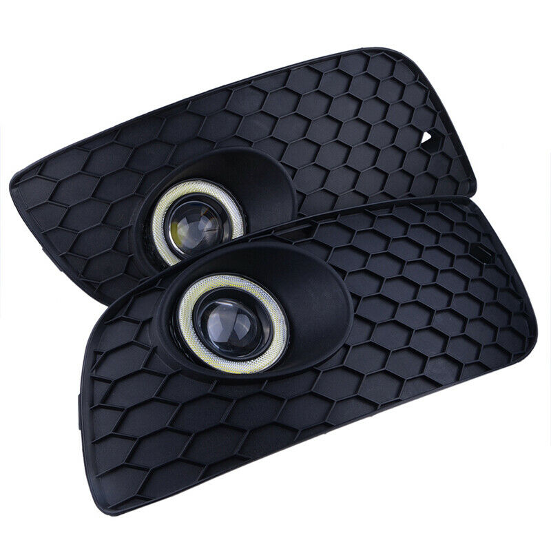 Pair Fog Light Foglight Halo Angel Eyes Ring Front Grill for VW Golf MK5 GTI