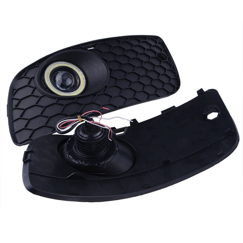 Pair Fog Light Foglight Halo Angel Eyes Ring Front Grill for VW Golf MK5 GTI