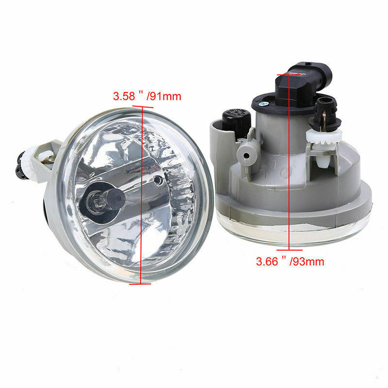 Pair Fit For Toyota Prius 2004-2009 Front Bumper Fog Light Driving Lamp Bulbs