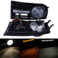 2Pcs Halo Ring Fog Light & Grille L&R Set Fit For VW Golf Mk5 Rabbit 2004-2009