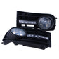 2Pcs Halo Ring Fog Light & Grille L&R Set Fit For VW Golf Mk5 Rabbit 2004-2009