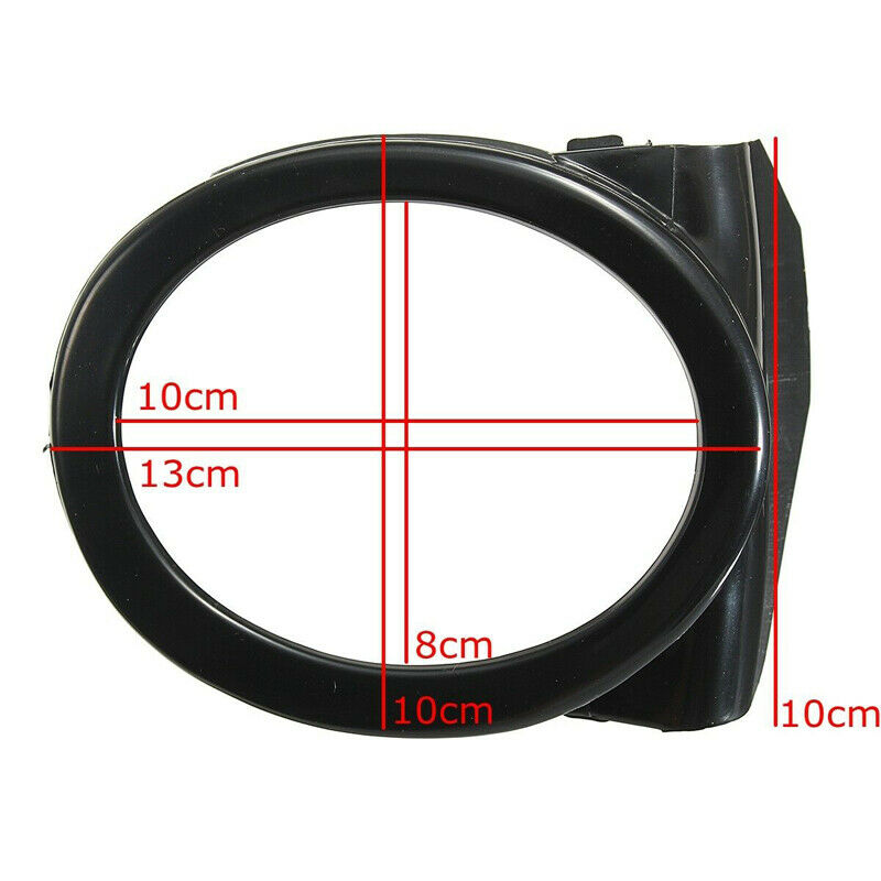 Pair Black Front Bumper Fog Light Ring Cover Trim Surroundings for BMW E46 M3